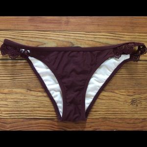 Kendall & Kylie Maroon Bathing Suit Bottoms